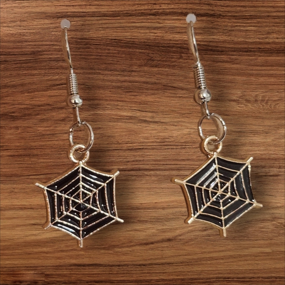 Spider Web Earrings